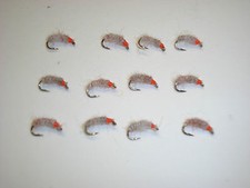 Fly Fishing Flies 12 Hot Spot Utah Killer Bug Size 16 (Sow Bug imitation) Nymphs