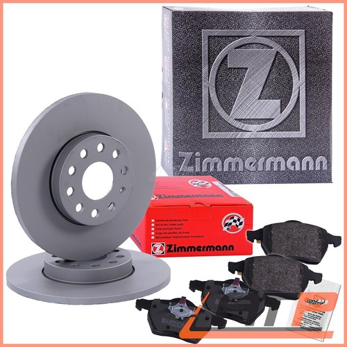 ZIMMERMANN BRAKE DISCS Ø262 SOLID + PADS REAR FITS FOR HYUNDAI IX35 1.6