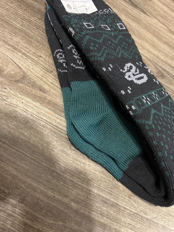 Harry Potter Slytherin Calcetines Altos Negro y Verde Mundo Mágico ¡Nuevos! Foto 4 de 4