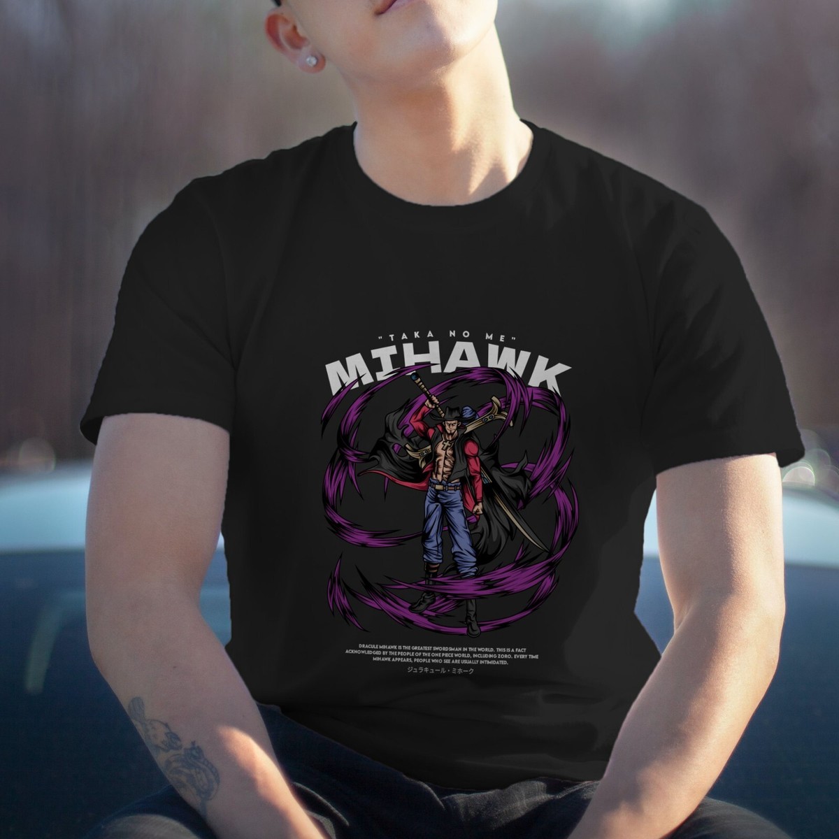 One Piece Dracule Mihawk Logo , One Piece Active T-Shirt for Sale