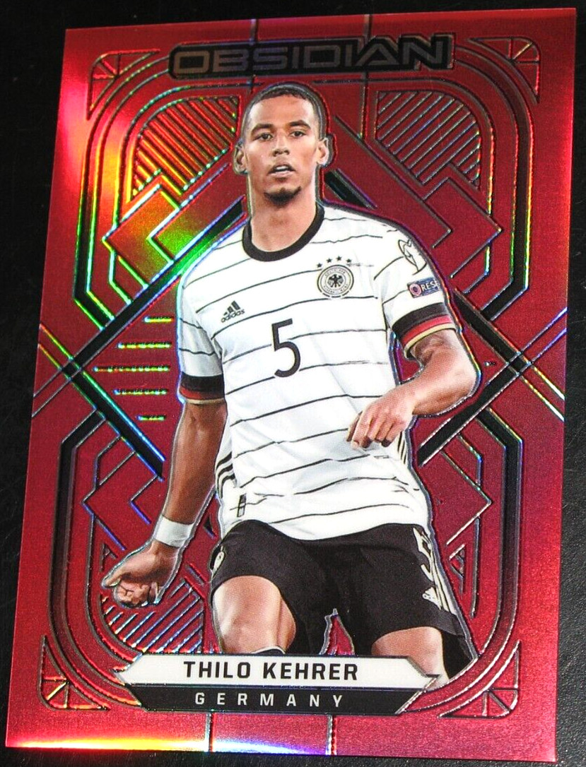 2021-22 Obsidian Thilo Kehrer Electric Etch Red Flood # 07/10 Base #190