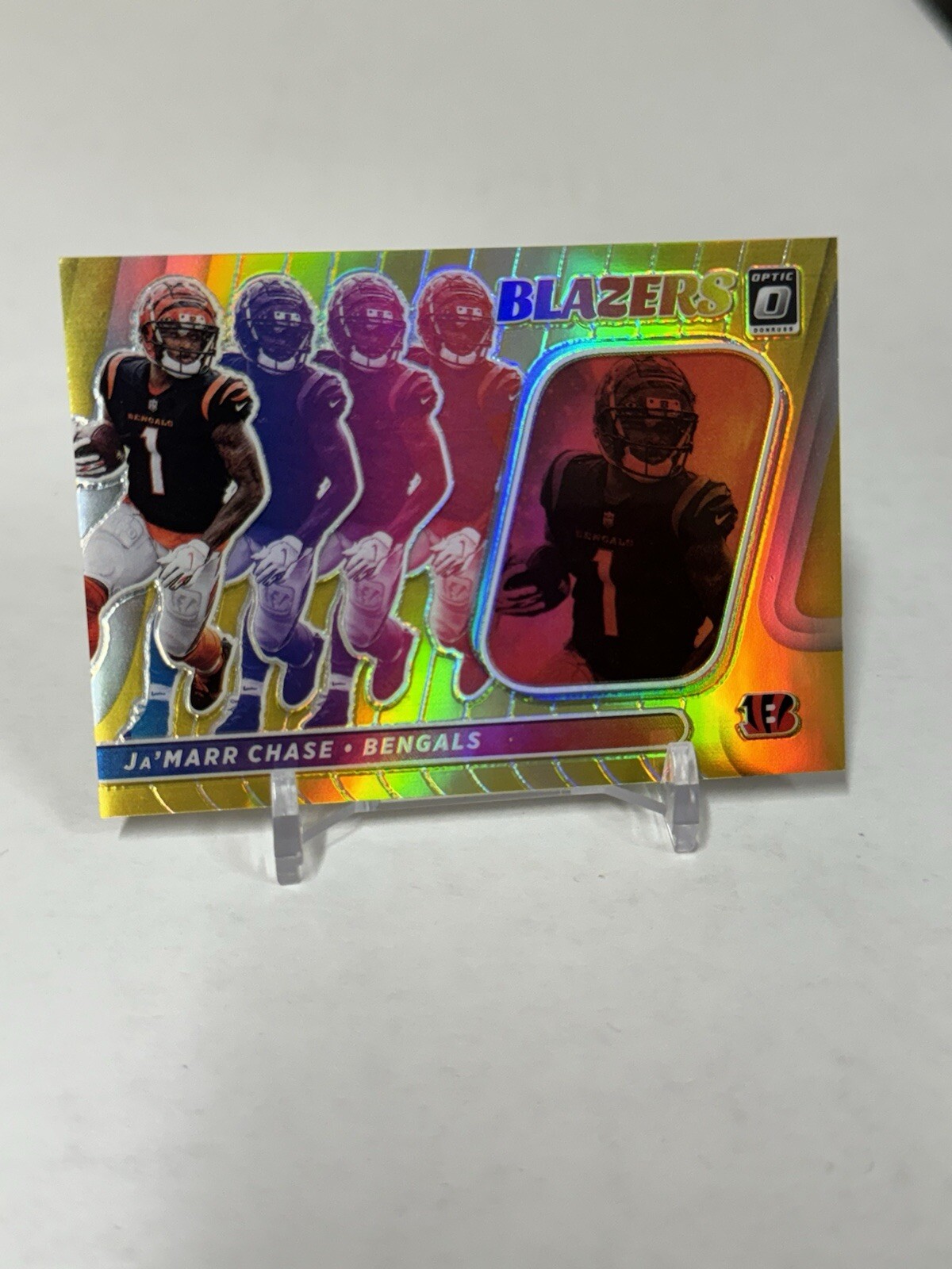2022 Donruss Optic JA'MARR CHASE Blazers Gold 3/10 Bengals 🔥