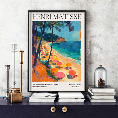 Henri Matisse Druck, Henri Matisse Ausstellungsposter, buntes Wandbild (41c)