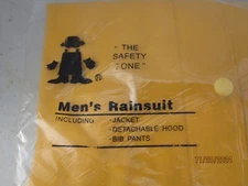 The Safety Zone 6XL HD COMMERCIAL RAINSUIT 3 PC. CAMPING OUTDOOR New Old Stock
