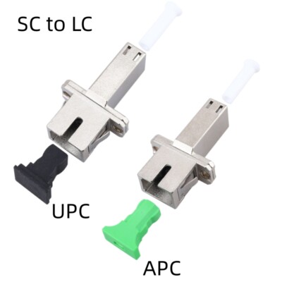 SC Female to LC Female UPC APC SM Fiber Optic Coupler Flange Converter Adapter