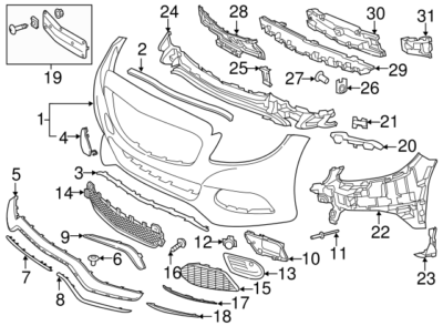 MERCEDES OEM Front Bumper Carbon Fiber Cover. Cls63 AMG 2058851874 