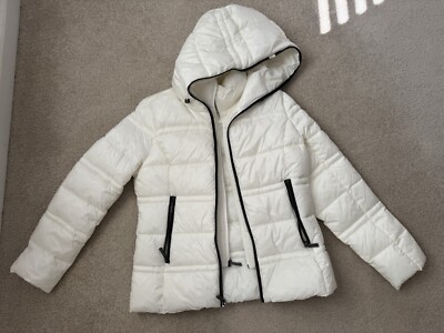 Michael Kors Packable Down Jacket in White Women s Size Small