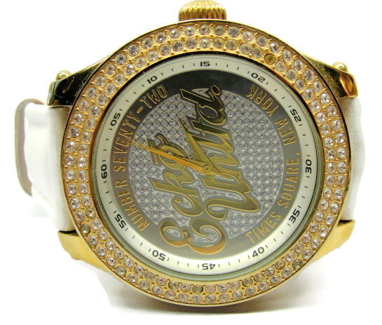 Marc Ecko Unltd Times Square NY White Band E16075G1 Watch