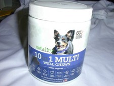 Well Chews | Soft Chew Supplements for Dogs | 60 Count | Made in USA (10-in-1 )