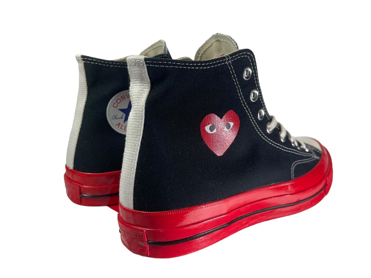 Converse‎ Chuck Taylor All Star 70 Hi Comme des Garcons CDG A01793C (Size 5) Black Comme des Garçons Play Chuck 70 HI  main image 3
