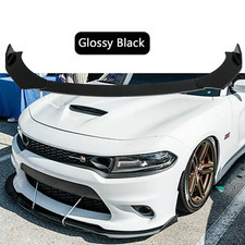 For Dodge Charger Rt Srt Sxt Front Bumper Lip Splitter Spoiler Glossy