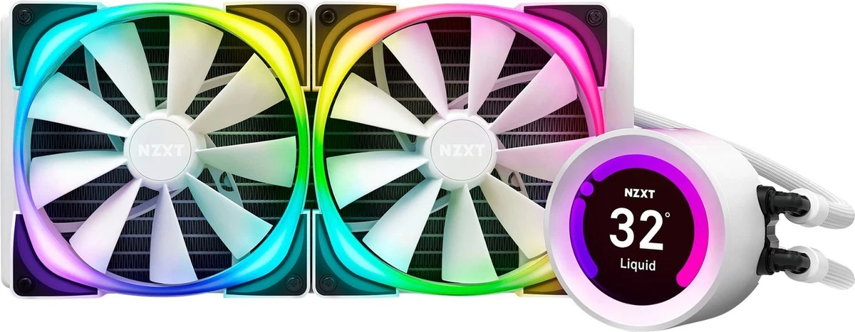 NZXT Kraken Z63 RGB 280MM Liquid Cooling System White RL-KRZ63-RW