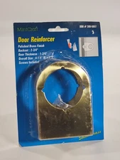 Mintcraft ProSource 4-1/4 By 3" Door Reinforcer 1-3/4" Thick 2-3/4 Backset Brass