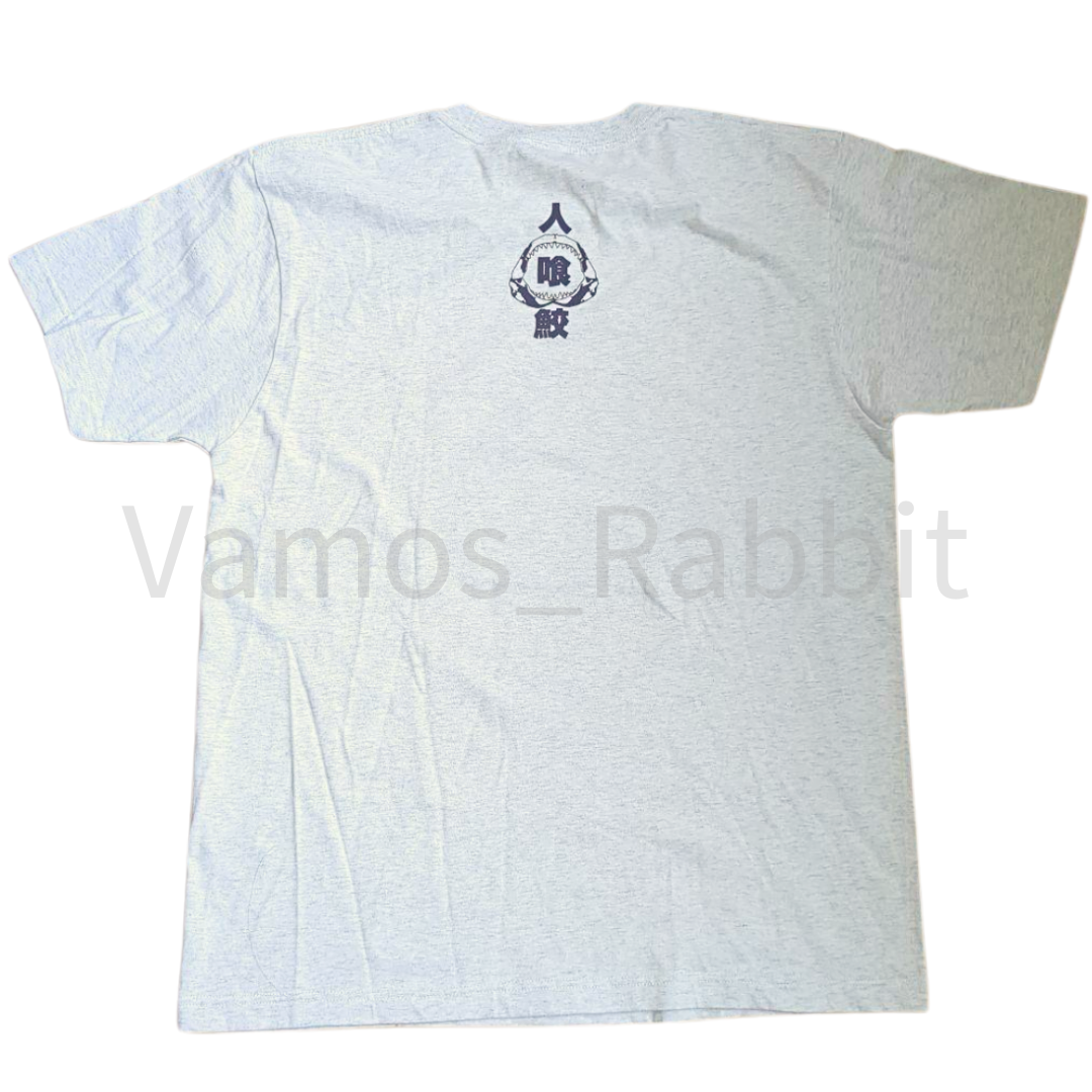 Universal Studios Japan Jaws Unisex Kanji T-Shirts Gray Japanese