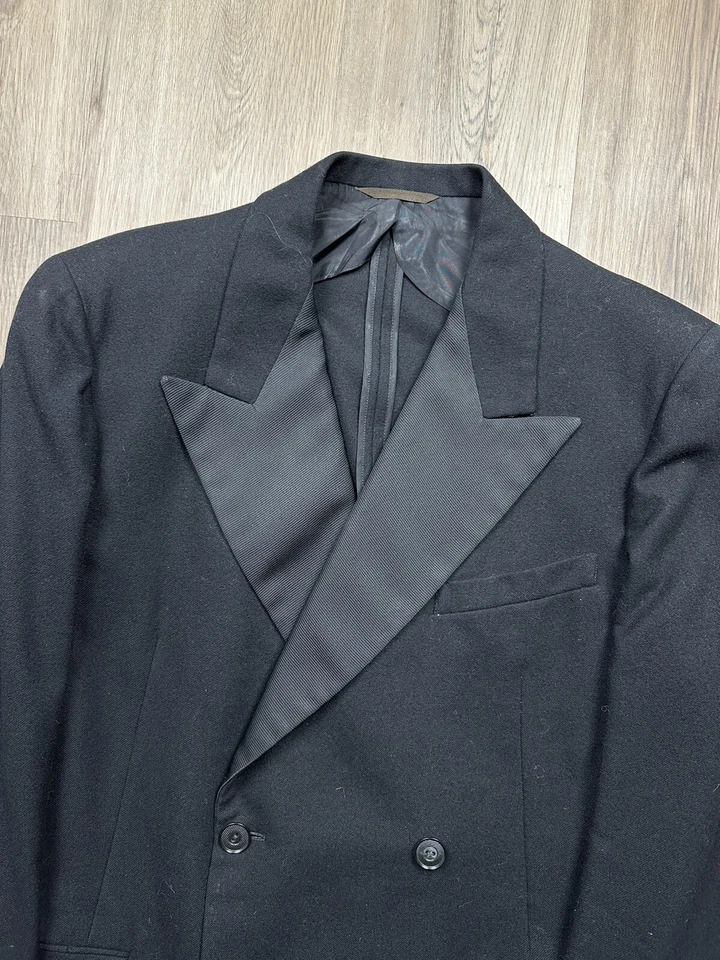 Hastings San Francisco NRA Label Men’s 1930s Black Double Breasted Tux Jacket - Image 3 of 4
