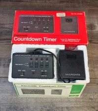 Vintage Micronta Electronic Countdown Timer With AC plug Cat. No. 63-895 W/ Box