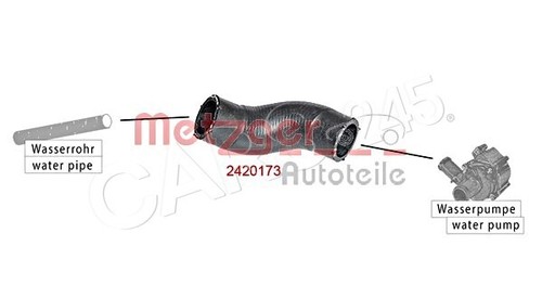 Manguera de radiador para OPEL Vectra C GTS Cc 04-08 6336067 - Imagen 2 de 2