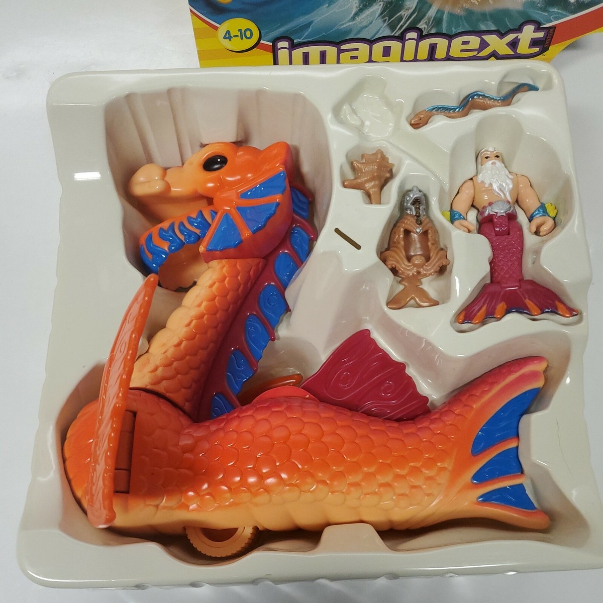 Vintage Fisher Price Imaginext King Neptune & Sea Monster B1565