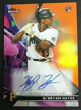2021 TOPPS FINEST KE'BRYAN HAYES RC AUTO ORANGE REFRACTOR /25 PIRATES 💎🔥💎🔥