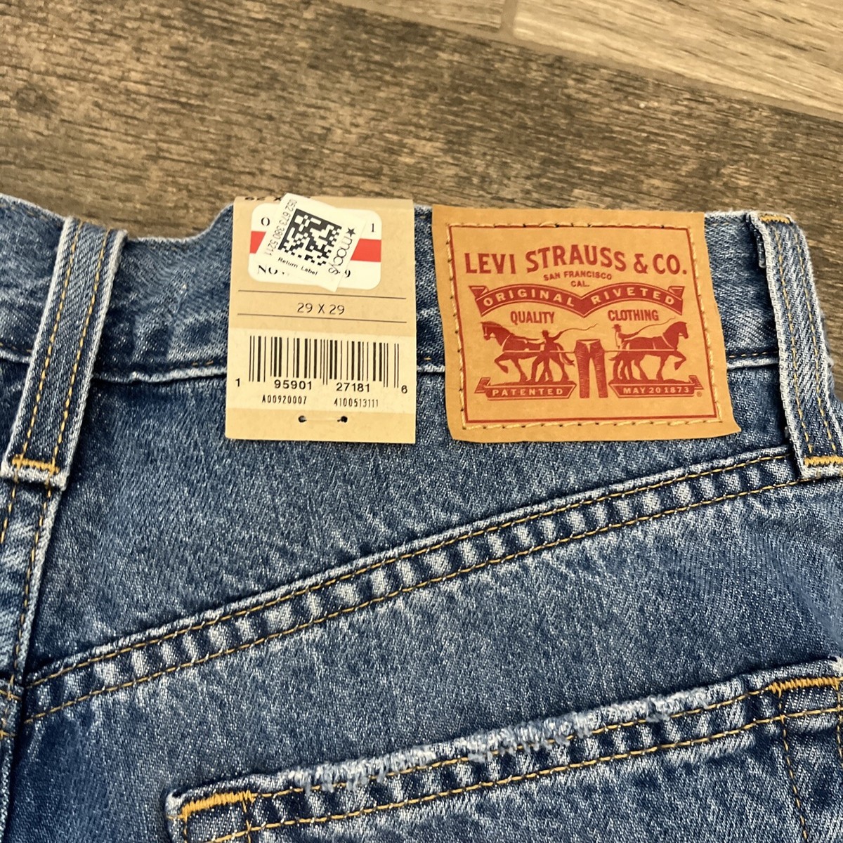 あり Womens Levi's High Waist Blue Straight Jeans 29x29 | eBay