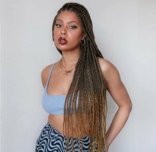8Packs Ombre Knotless Box Braids Crochet Hair 30