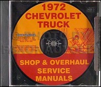 1972 Chevy Truck CD Shop Manuell Und ÜBerholung Pickup Blazer Suburban Service