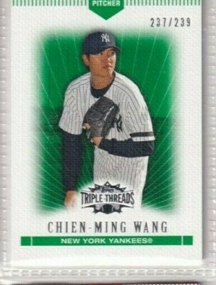 Chien Ming Wang 2007 Topps Triple Threads Emerald Card # 80 NY Yankees 237/239
