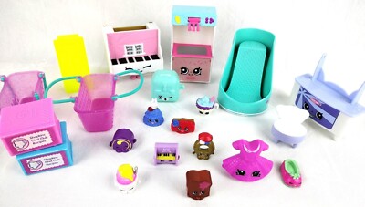 Shopkins Toys Furniture Figures Accessories Minis Hasbro 20 Pieces Bulk Lot