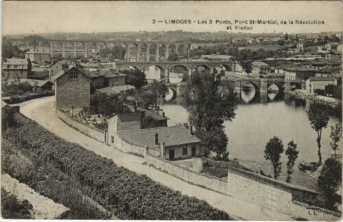 CPA LIMOGES - Les 3 Ponts Pont St-Martial de la Revolution et Viaduc (122406) - Photo 1/2