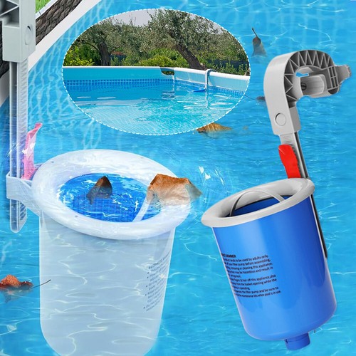Wandmontierter oberirdischer Pool-Skimmer. Oberflächenskimmer reinigt oberirdisc - Bild 7 von 12