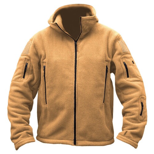 Hot Fleece Jacket Full Zip Army Jackets Hoodies Men Combat Warm Casual Hoody AUS - Picture 8 of 12