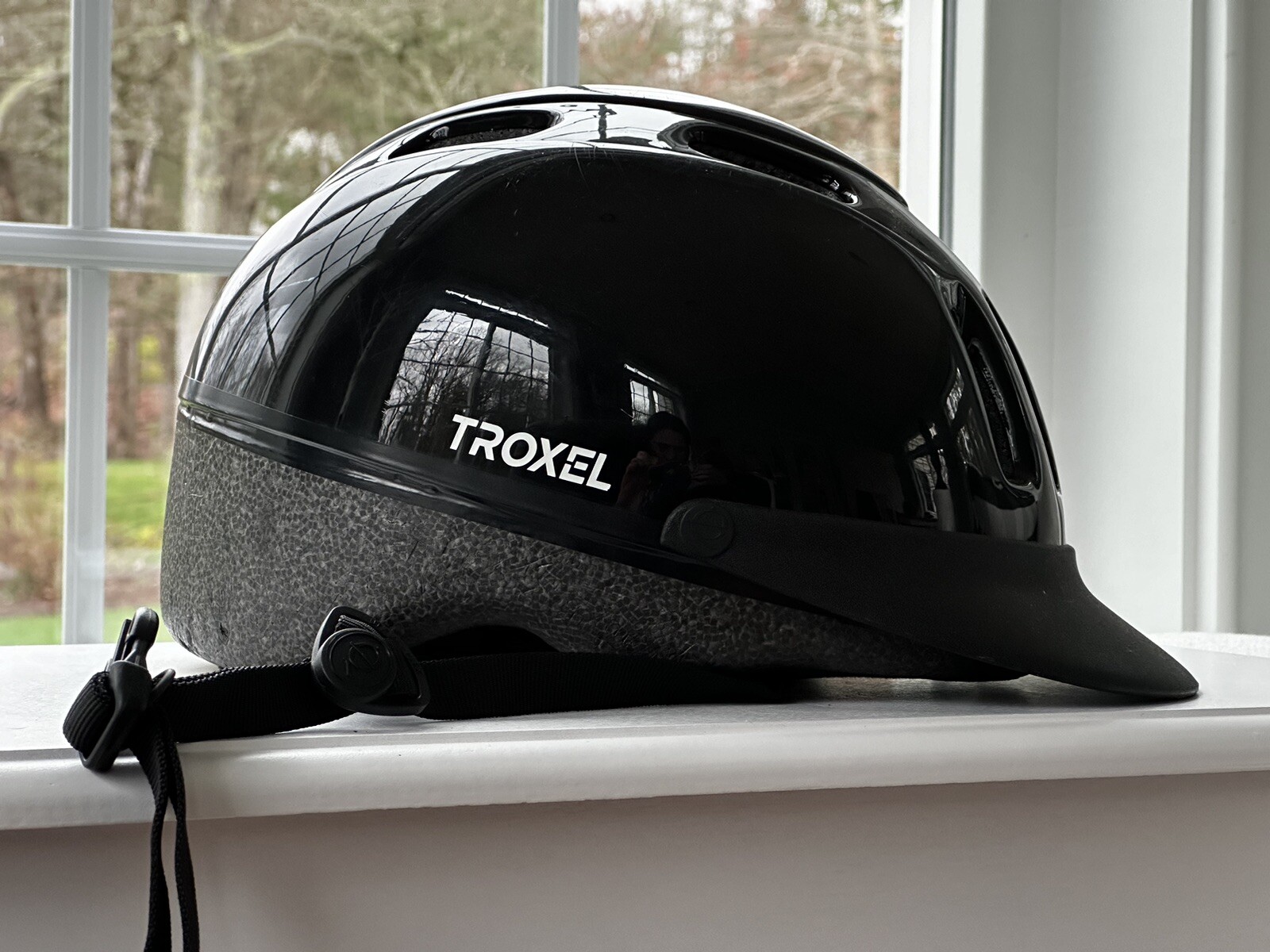 Black Troxel Riding Helmet Size Medium SCI Certified Model ASTM F1163