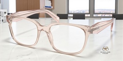 PRADA PR 17ZVF 15J1O1 Crystal Pink Demo Lens 55 mm Women's Eyeglasses
