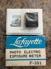 Vintage Lafayette F-351 Photo Electric Exposure Meter, Japan,see photos-sealed