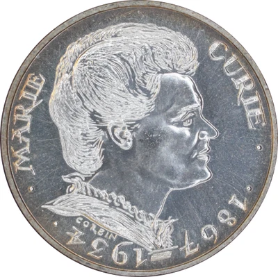 100 francs Marie Curie 1984 14,93g Argent SUP+ - Photo 1/2