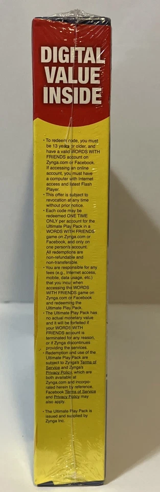 Words With Friends Board Game Ultimate Play Pack Zynga Free Digital Code New - Image 3 of 4