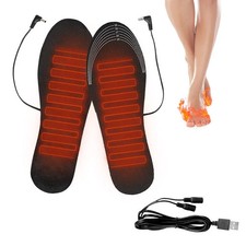 1Pair Quality USB Heating Shoes Insole Winter Warm Insoles for Feet Men Women El