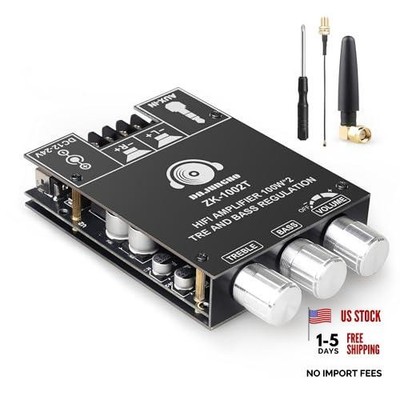 ZK-1002T 2.0 Channel Bluetooth Amplifier Board 100W+100W Black1 ZK-1002T