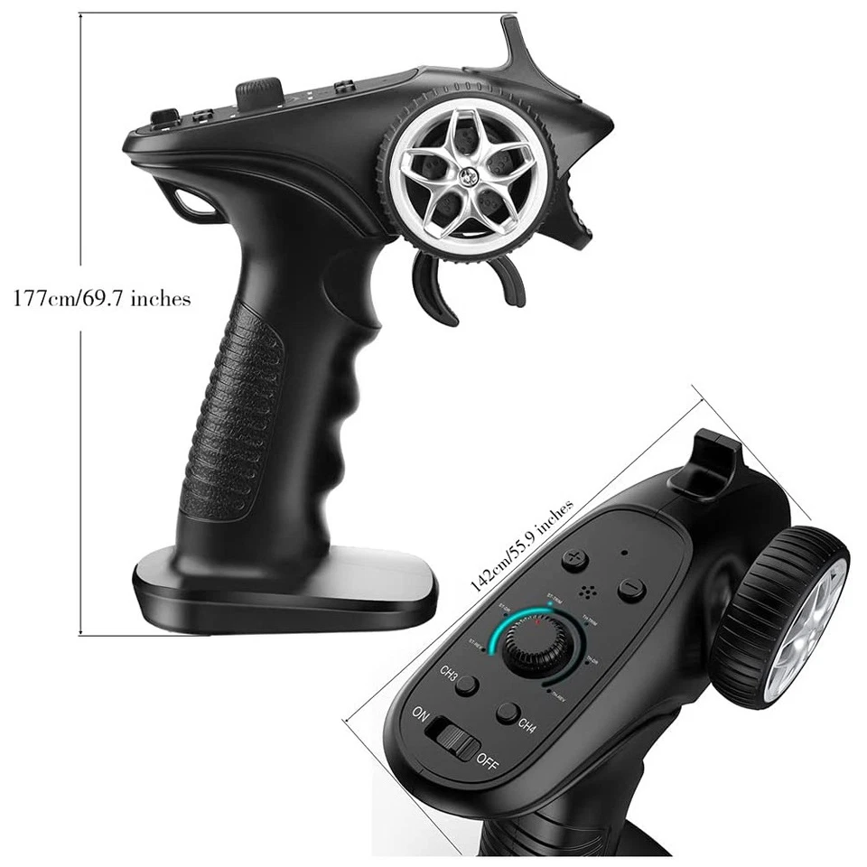 GA-4H-TX TX4 2.4GHz 4CH Radio System Transmitter Controller Remote Control6848 - Image 4 of 4