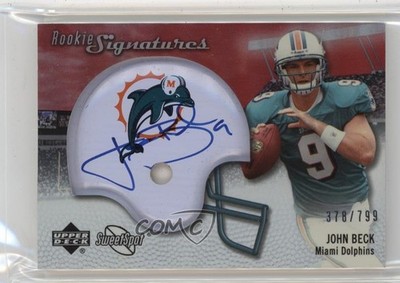 2007 NFL Sweet Spot Rookie Signatures 378/799 John Beck #114 Auto t4l
