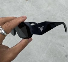 Prada PR17WS 1AB5S049 Women's Sunglasses 49 mm Black / Dark Grey Lens