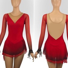 ice figure skating competition dress Gymnastics costume dance Dress dyeing