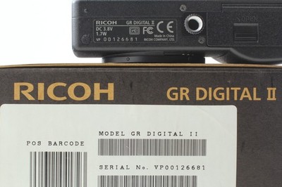 Mint in Box】 Ricoh GR Digital II 10.4MP Digital Camera Black from