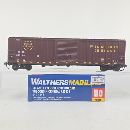 Walthers escala HO Wisconsin Central WCCL #25379 50' poste exterior ACF vagón de carga | Zustand: Used
