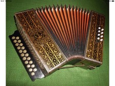 Accordion HOHNER Anker MARCA REGT RD, Vienna 21/8 II, Tone C/F, 1930s Harmonica