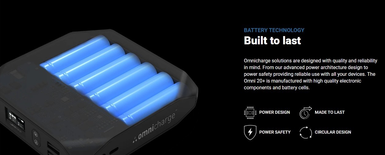 Power Bank Portable Omni 20+Bundle(Omnicharge) Fast,Recharging,Wireless Charging