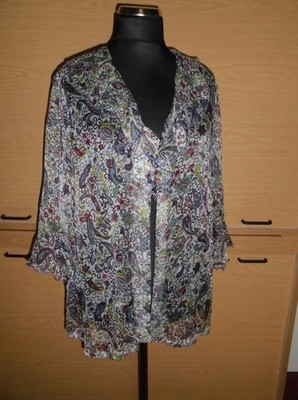 SELECTION BY ULLA POPKEN 100% Seide Bluse Gr.46 48 top Zustand