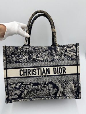 DIOR BOOK TOTE MEDIA BAG BLAU