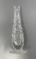 Tyrone Crystal Footed Bud Vase Cut Lead Crystal 7" Made in Ireland