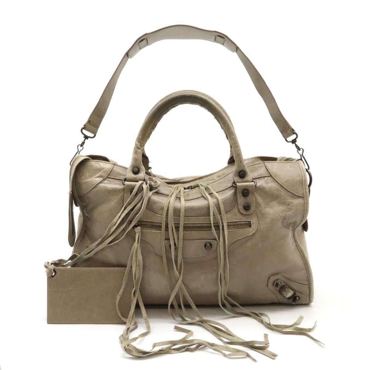 BALENCIAGA The City Editor's Bag Handbag Shoulder Leather